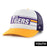 LSU Tigers 47 Brand Stack Line Three-Tone Foam Mesh Youth Trucker Hat