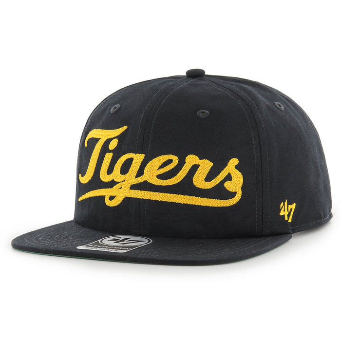 LSU Tigers 47 Brand Tigers Script Big Chain '47 Captain RL Adjustable Hat - Black