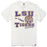 LSU Tigers 47 LSU Tigers Seal Cross Cut Scrum T-shirt - Sandstone