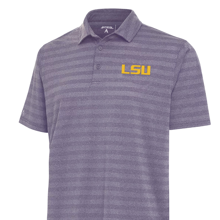 LSU Tigers Antigua Apparel Urge Tonal Mesh Performance Polo - Purple