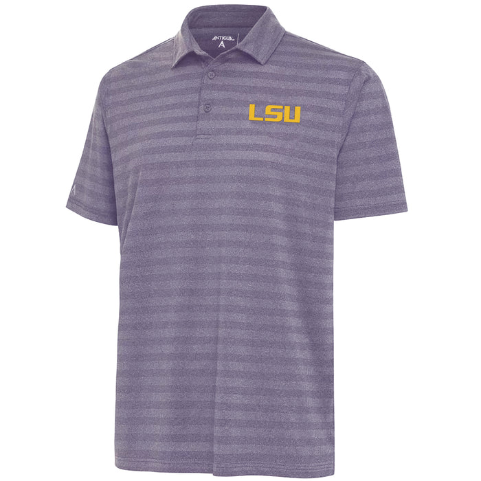 LSU Tigers Antigua Apparel Urge Tonal Mesh Performance Polo - Purple