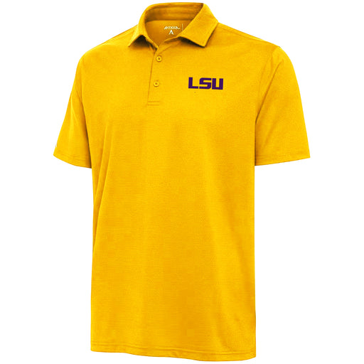 LSU Tigers Antigua Apparel Valid Texture Performance Polo - Gold