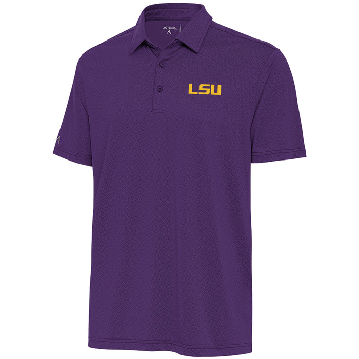 LSU Tigers Antigua Whirl Geo Floral pattern Pattern Performance Polo - Purple