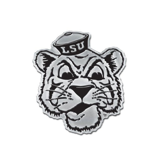 LSU Tigers Beanie Mike Metal Chrome Auto Emblem