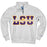 LSU Tigers Blue 84 Top Level Split Applique Fleece Quarter Zip - Grey