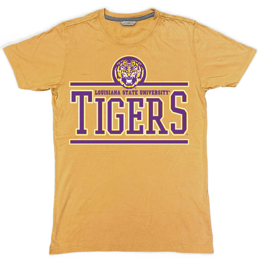 LSU Tigers Camp David Vintage Wash Bar Go To T-Shirt - Gold