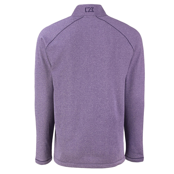 LSU Tigers Cutter & Buck Silhouette Peshastin Eco Fleece Half Zip Pullover - Purple