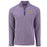 LSU Tigers Cutter & Buck Silhouette Peshastin Eco Fleece Half Zip Pullover - Purple