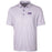 LSU Tigers Cutter & Buck Silhouette Tiger Pike Double Dot Print Stretch Polo - Purple