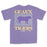 LSU Tigers Funky Tiger Silhouette Garment Dyed T-Shirt - Violet