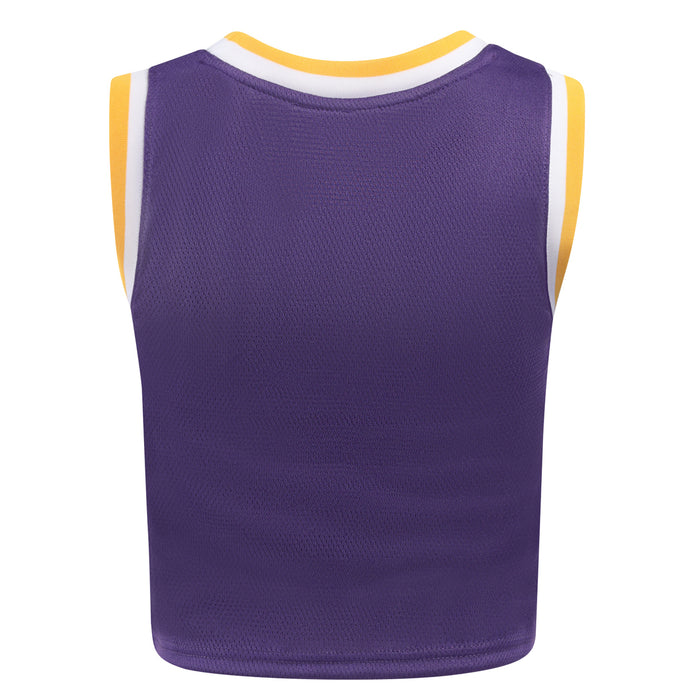 LSU Tigers Hype & Vice Basketball Jersey Retro Crop - Purple