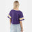 LSU Tigers Hype & Vice Football Jersey Retro Crop - Purple