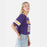 LSU Tigers Hype & Vice Football Jersey Retro Crop - Purple