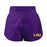 LSU Tigers Hype & Vice High Waist Women's Boxer Performance Shorts - Purple