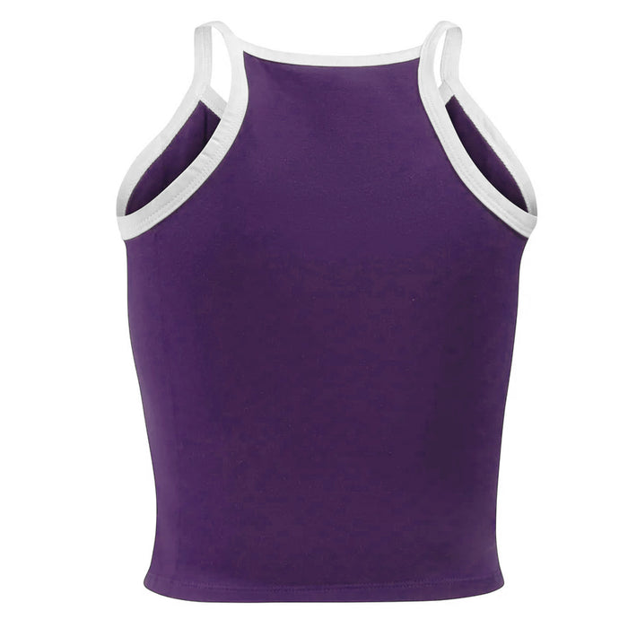 LSU Tigers Hype & Vice Retro Crop Top Tank - Purple