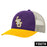 LSU Tigers Image Interlock Vault Two-Tone Youth Mesh Trucker Hat - Purple / Gold