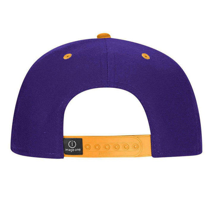 LSU Tigers Image One Beanie Mike Two-Tone Youth Snapback Hat - Purple / Gold