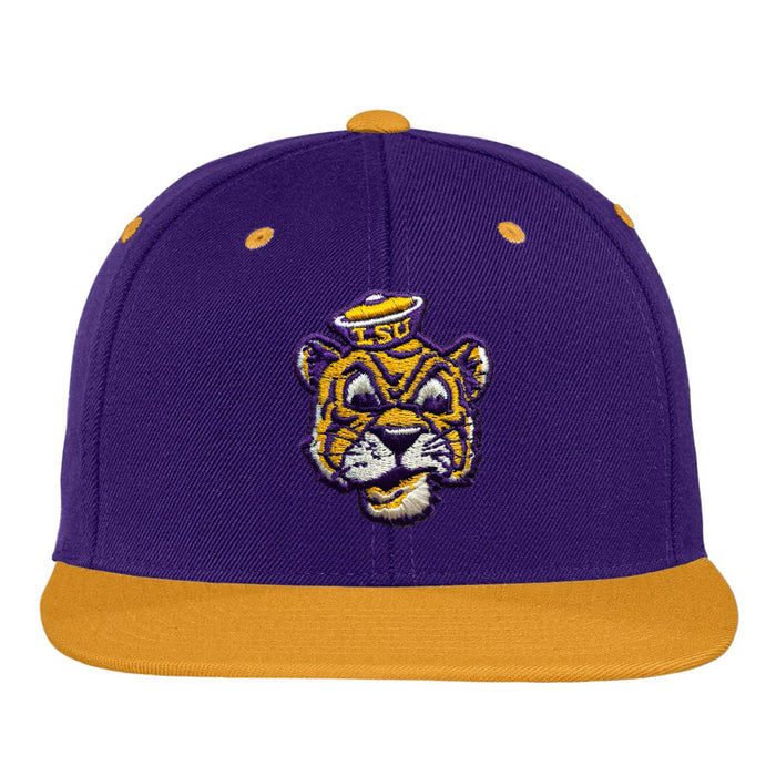 LSU Tigers Image One Beanie Mike Two-Tone Snapback Hat - Purple / Gold