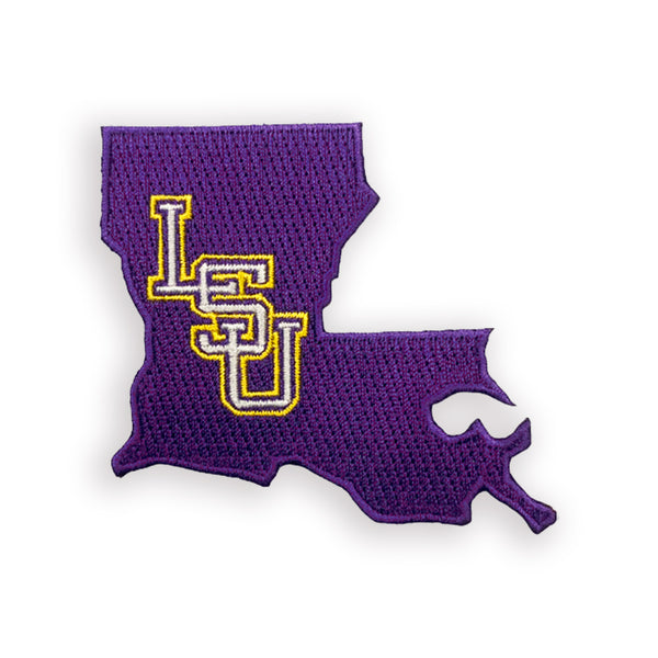 LSU Tigers Iron On Embroidered Patch - Tiger Head — Bengals & Bandits