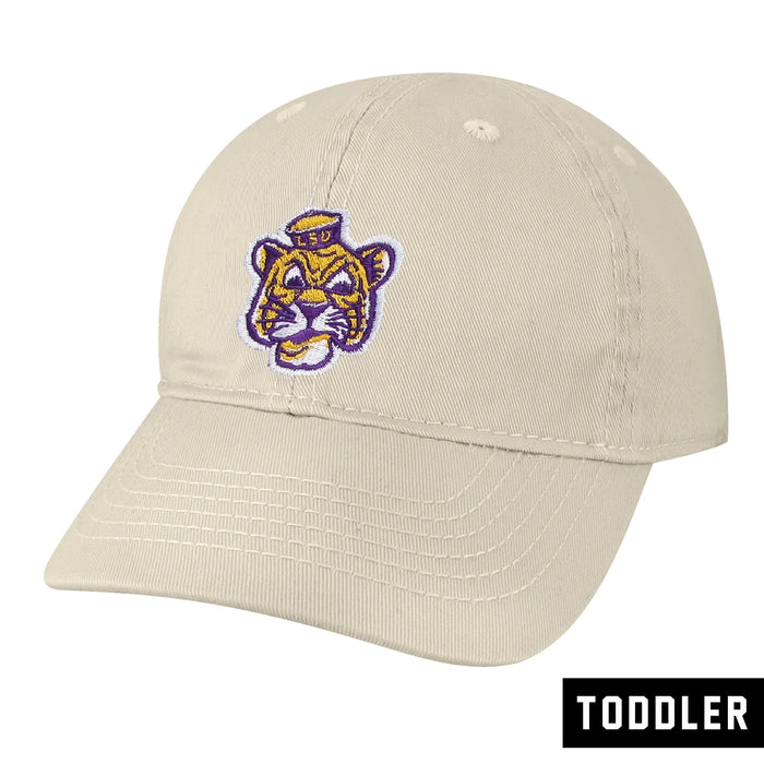 LSU Tigers Legacy Beanie Mike Relaxed Twill Toddler Hat - Stone