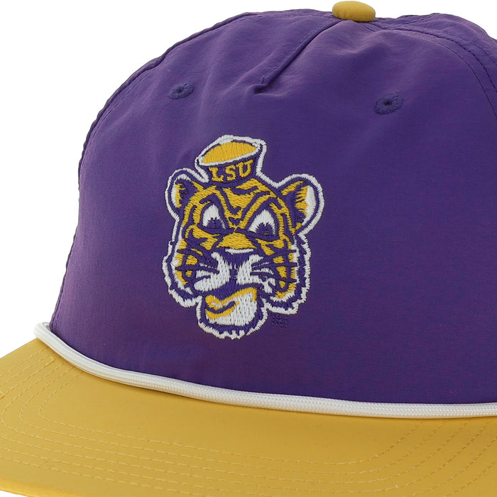 LSU Tigers Legacy Beanie Mike Two-Tone Lightweight Gameday Rope Hat - Purple / Gold