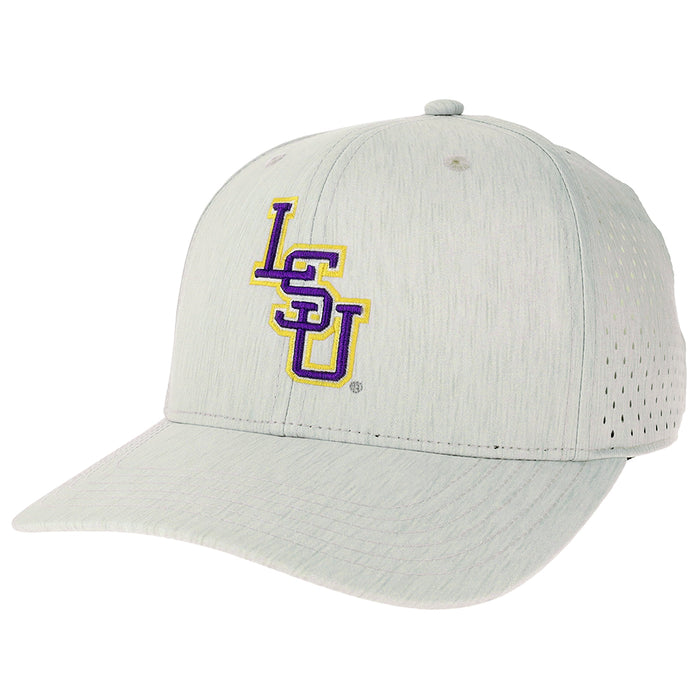 LSU Tigers Legacy Interlock Rempa Perforated Performance Adjustable Hat - Sand