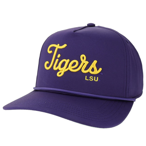 LSU Tigers Legacy Script Performance Caddy Rope Hat - Purple