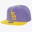 LSU Tigers Mitchell & Ness Vault Interlock Sueduroy Two-Tone Snapback Hat - Purple / Gold