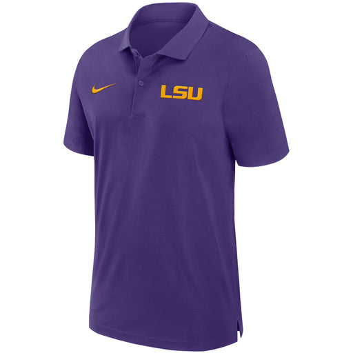 LSU Tigers Nike 2024 Sideline Lightweight Woven Performance Stretch Polo - Purple