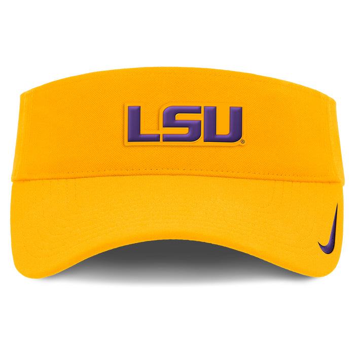 LSU Tigers Nike Ace 2024 On-Field Dri-Fit Performance Adjustable Visor - Gold