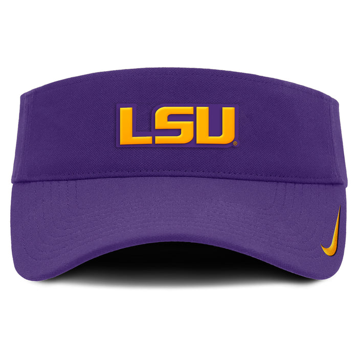 LSU Tigers Nike Ace 2024 On-Field Dri-Fit Performance Adjustable Visor - Purple