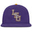 LSU Tigers Nike Authentic On-Field Team Issue Baseball Interlock Performance True Fitted Hat - Purple