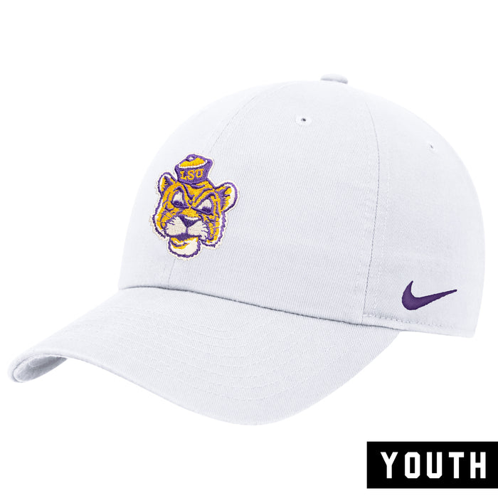 LSU Tigers Nike Beanie Mike Club Cap Youth Hat - White