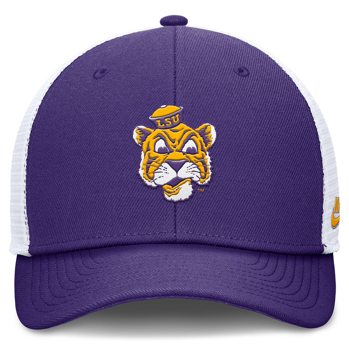 LSU Tigers Nike Beanie Mike Rise Trucker Hat - Purple