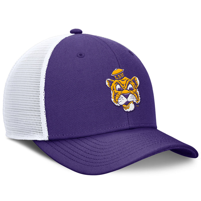 LSU Tigers Nike Beanie Mike Rise Trucker Hat - Purple