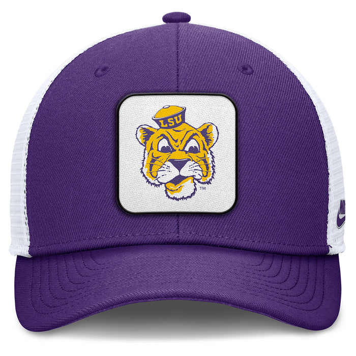 LSU Tigers Nike Beanie Mike Rise Trucker Hat - Purple