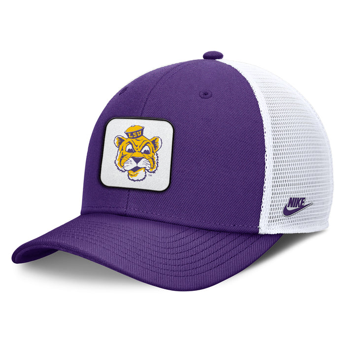 LSU Tigers Nike Beanie Mike Rise Trucker Hat - Purple