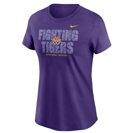 LSU Tigers Nike Camp Local Cotton Short Sleeve Women's T-Shirt - Purple