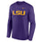 LSU Tigers Nike Dri-Fit Primary Logo Performance Long Sleeve T-Shirt - Purple