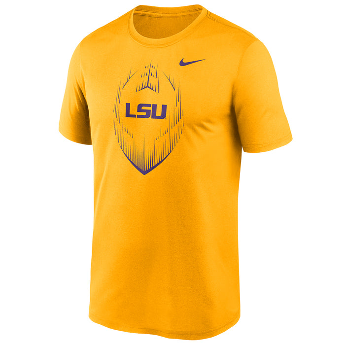 LSU Tigers Nike Football Icon Dri-Fit Performance T-Shirt - Gold