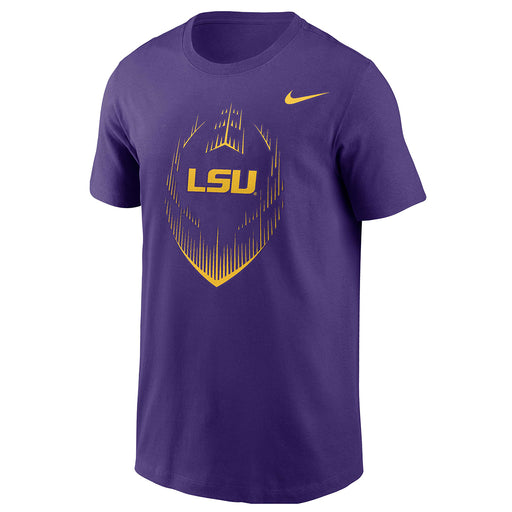 LSU Tigers Nike Football Icon Dri-Fit Performance Youth T-Shirt - Purple