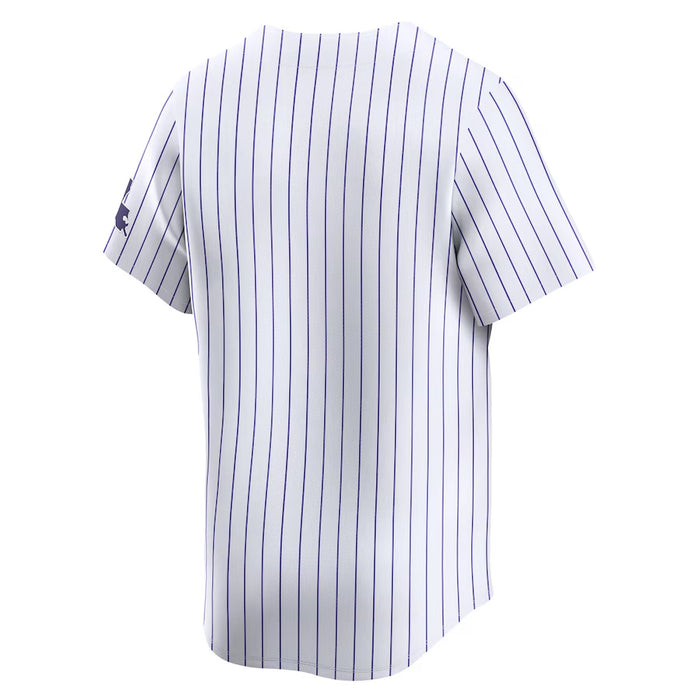 LSU Tigers Nike Full-Button Performance Replica Double-knit Mesh Baseball Jersey - Pinstripe