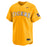 LSU Tigers Nike Full-Button Performance Replica Double-knit Mesh Baseball Jersey - Gold