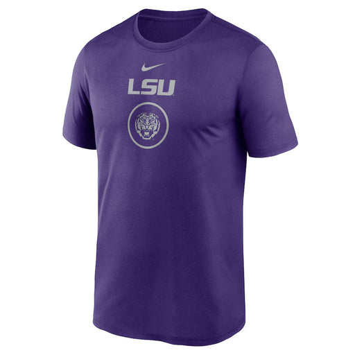 LSU Tigers Nike Basketball Courtside Practice Dri-Fit Performance T-Shirt - Purple