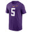 LSU Tigers Nike Jayden Daniels #5 Football Jersey Player T-Shirt - Purple