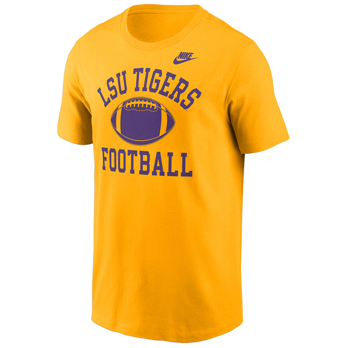 LSU Tigers Nike Legacy Football Icon T Shirt Gold