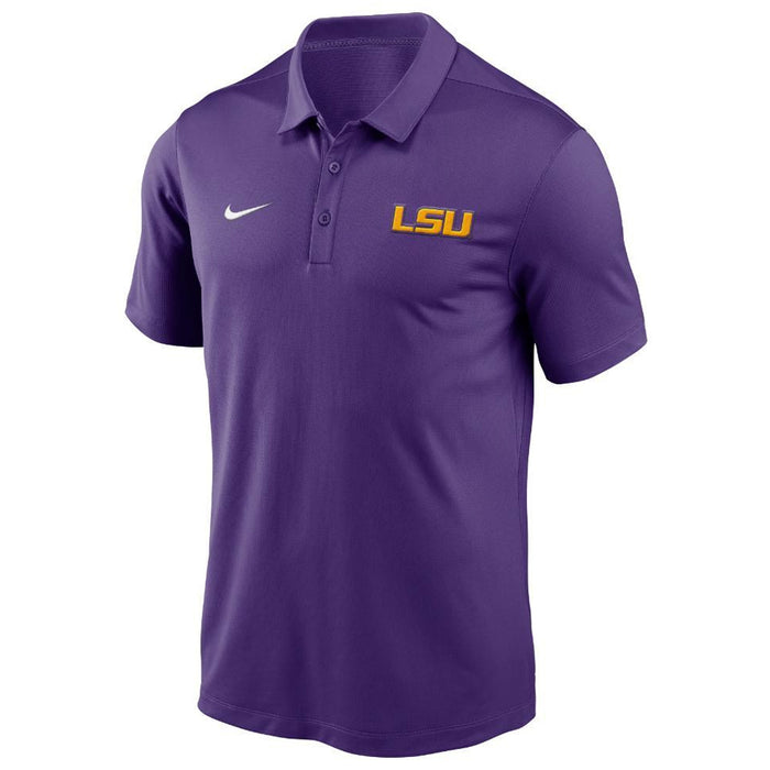 LSU Tigers Nike Lockup Franchise Performance Polo - Purple