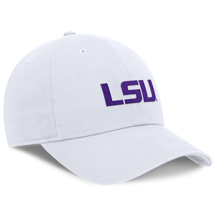 LSU Tigers Nike Primary Logo Club Adjustable Hat - White