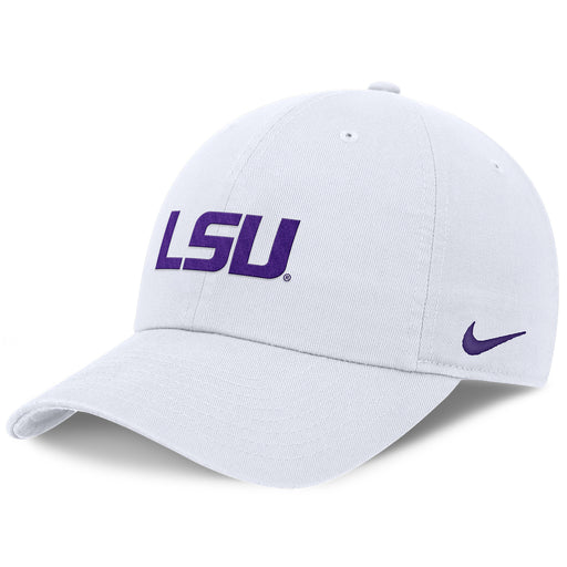 LSU Tigers Nike Primary Logo Club Adjustable Hat - White