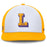 LSU Tigers Nike Pro Vault L Chenille Patch Flatbill Snapback Hat - White / Gold